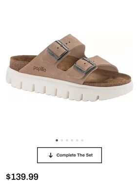 Popillo by birkenstock arizona chunky platform slide sandals